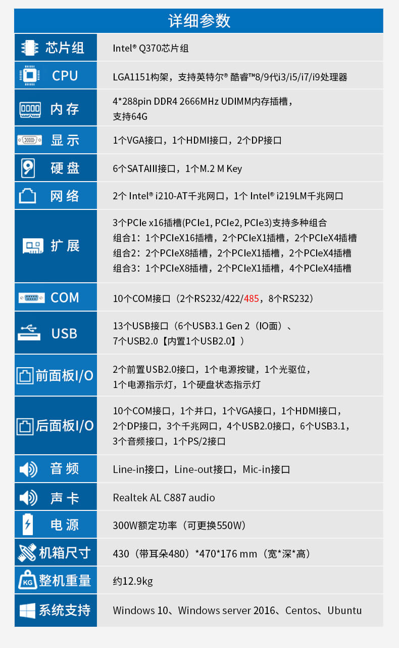 4U上架式主機(jī),機(jī)器視覺(jué)工控機(jī)
