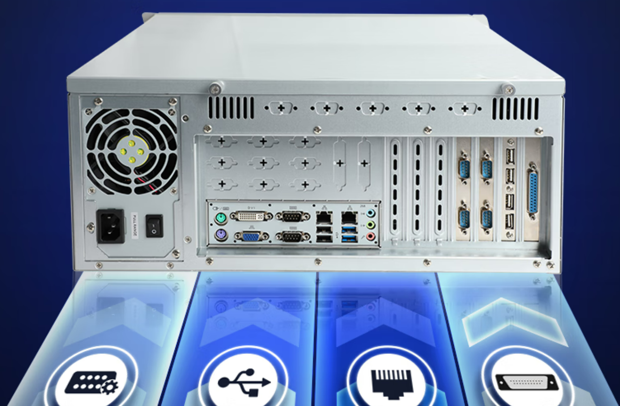 本機擁有6個串口，10個USB接口（2給USB3.0），2個千兆網口以及8bitGPIO。