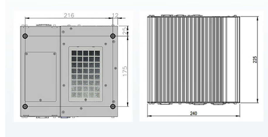 從中可以看出.DTB-3116-Q370的尺寸優(yōu)勢明顯，具有薄款機身，機內(nèi)結(jié)構(gòu)緊湊，占用空間小，節(jié)省為用戶更多空間。。與此同時這款工控機重量輕，攜帶、搬運便利。